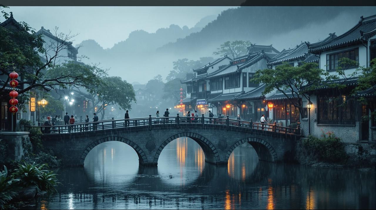 爱看影院出品《江南烟雨》-民国爱情传奇高清海报